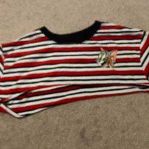 Tom And Jerry Cropped Shirt